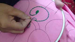 stem stitch|Hand embroidery|hand stitch|নকশী কাথাঁ সেলাই|ডাল ফোঁড় সেলাই