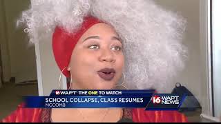 Students relocate after building collapse