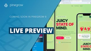 Live Preview - Coming Soon in Pinegrow 9