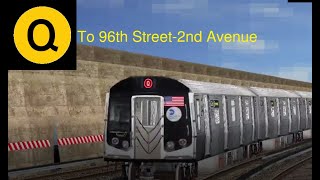 OpenBVE (Q) Coney Island To 96th Street-2nd Avenue (R160B Siemens)