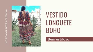 VESTIDO BOHO, SUPER ESTILOSO, SEM MODELAGEM