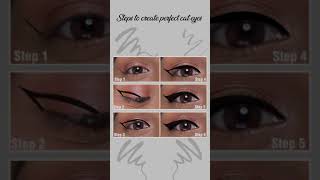 Steps To Create Perfect Cat Eyes | Eye Makeup Tutorial | #shorts | SUGAR Cosmetics