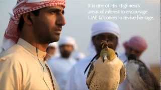 Abu Dhabi falconers and their racing birds