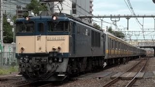 山手線E231系6扉車 ラスト廃車配給（EF64-1032牽引） 荻窪通過