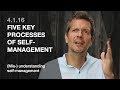 4.1.16 Five key processes of self-management (Mis/understanding self-management)