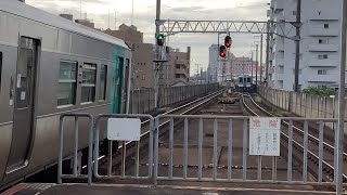 【4K】これが単線並列の威力！徳島線徳島行き発車後間髪入れず高徳線徳島行き発車！1500形1200形 佐古駅