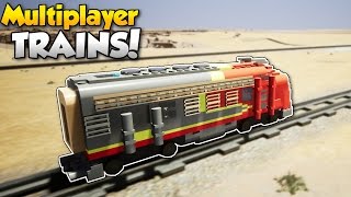 MULTIPLAYER TRAINS & Canyon Map! - Brick Rigs #11 - Brick Rigs Multiplayer Gameplay & Update!