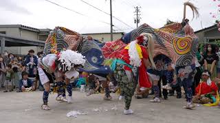 内免神明町の獅子舞(杮落し) 2022/09/10(土), 富山県高岡市