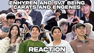 ENHYPEN and SEVENTEEN being the biggest carats and engenes REACTION!