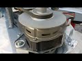 Top load washer motor belt operation