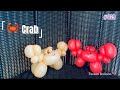 🦀Crab One Balloon| バルーンアートカニのつくりかた| Cách tạo con cua bằng bong bóng #vietnam #balloon #balloongirl