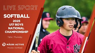 Softball | U17 Boys Softball National Championships |  North Harbour v Hutt Valley Dev