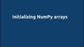 Python for Engineers: Module 4, Part 5. Initialization
