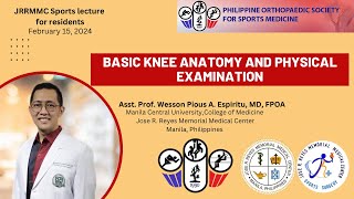 Basic Knee Anatomy and Physical Examination