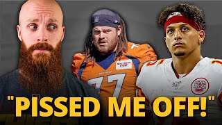 Broncos player gets TRIGGERED about the Chiefs TRICK PLAY!