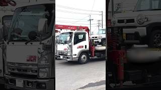 【レッカー牽引付き積載車】2台同時搬送！