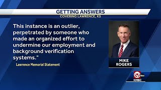 Lawrence Memorial Hospital CFO fired after officials discovered he failed to disclose status as c...