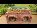 The idea of ​​​​building a chicken coop and aquarium from bricks