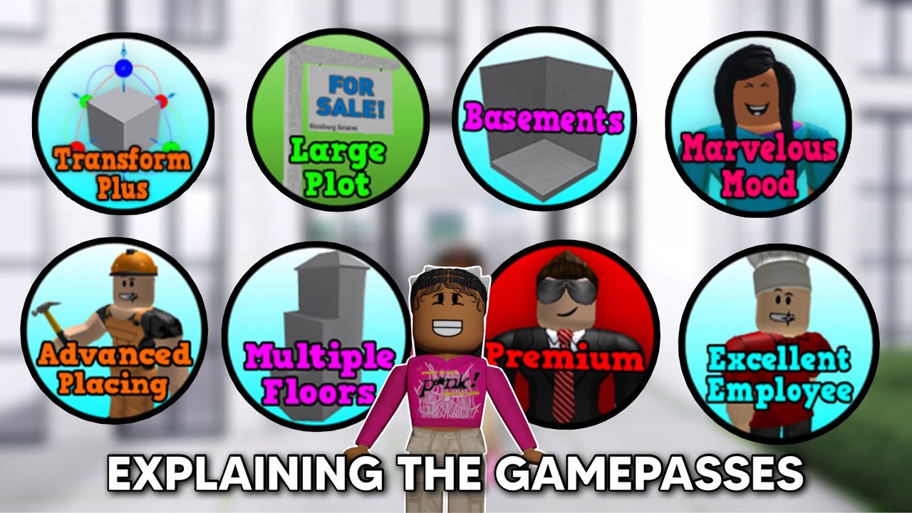 Explaining All The Bloxburg Gamepasses In 1 Minute Youtube