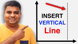 How to Add Vertical Line In #Excel Graph/Chart