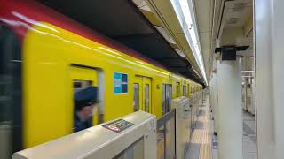 ⁴ᴷᴴᴰᴿ A Shibuya bound Ginza Line Train Leaving Akasaka Mitsuke - Tokyo Metro