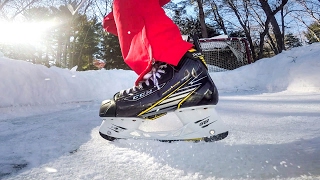 Skating on an 8ft rink