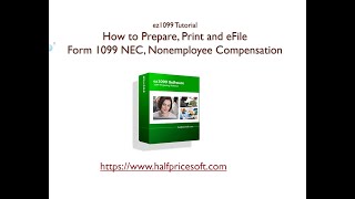 ez1099: How to Print and File 1099 NEC
