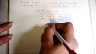11609Consecutive Integer Problems Day 2