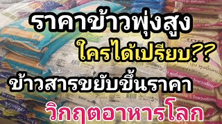 ข้าวราคาปรับขึ้นสูง🇹🇭‼️ใครได้เปรียบ⁉️วิฤกตอาหารโลกผลกระทบทั่วโลก