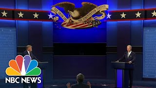 First Trump-Biden Debate Filled With Interruptions, Taunts | NBC Nightly News