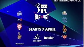 IPL 2018 new Theme song #BESTvsBEST!