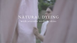 Natural Dyeing Linen with Avocado Seeds \u0026 Skins