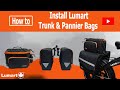 How to install Lumart Bike Trunk bag and Pannier Bags .