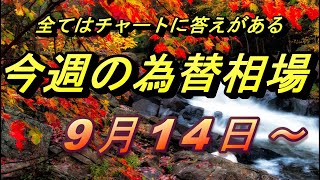 【FX】ドル、円、ユーロ、ポンド、豪ドルの為替相場の予想と前日の動きをチャートから解説。9月14日～