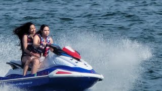 Ocean beautiful sunny day jet ski