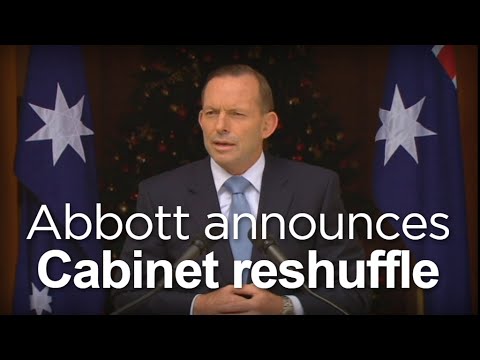 Abbott Announces Cabinet Reshuffle - YouTube