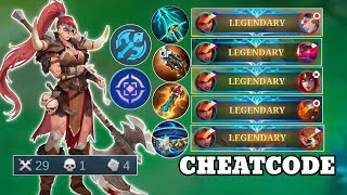 29 Kills Exp Lane Hilda Cheatcode Build and Emblem 🔥 Mobile Legends