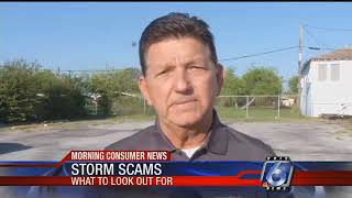 Don't get scammed by 'storm chasers'