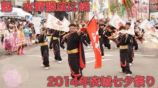 魁　水野勝成に候　2014.8.2安城七夕祭り　パレード１回目