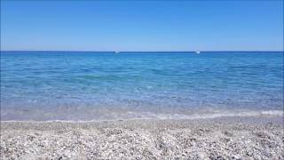 1 Hour of the Relaxing Waves of a Greek Beach | Leptokarya, Pieria