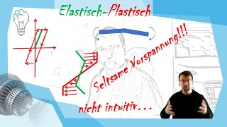 Plastisch-Elastisch: Balken vorspannen und loslassen – unerwartetes Ergebnis