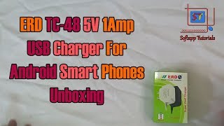 ERD TC-48 5V 1Amp USB Charger Unboxing