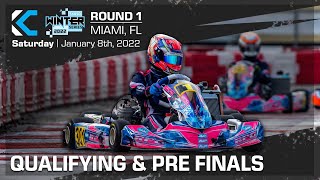 2022 SKUSA Winter Series Round 1 | Qualifying \u0026 Pre Finals