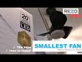 Rezo Venus | the smallest Ceiling Fan with Dc motor & 3 colours LED (intro & how to install)