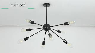 Depuley Sputnik Chandelier 8 Lights