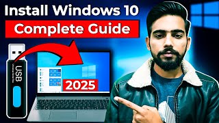 How To Install Windows 10 From USB 2025 | Windows 10 Installation Complete Guide 2025