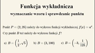 Funkcja wykładnicza - podstawowe obliczenia