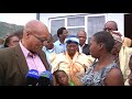 president jacob zuma hands over houses built by sizakele makhumalo zuma foundation