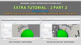 Meshing with snappyHexMesh 3 Part 2 | Controlling inflation layer | Getting fine inflation layers