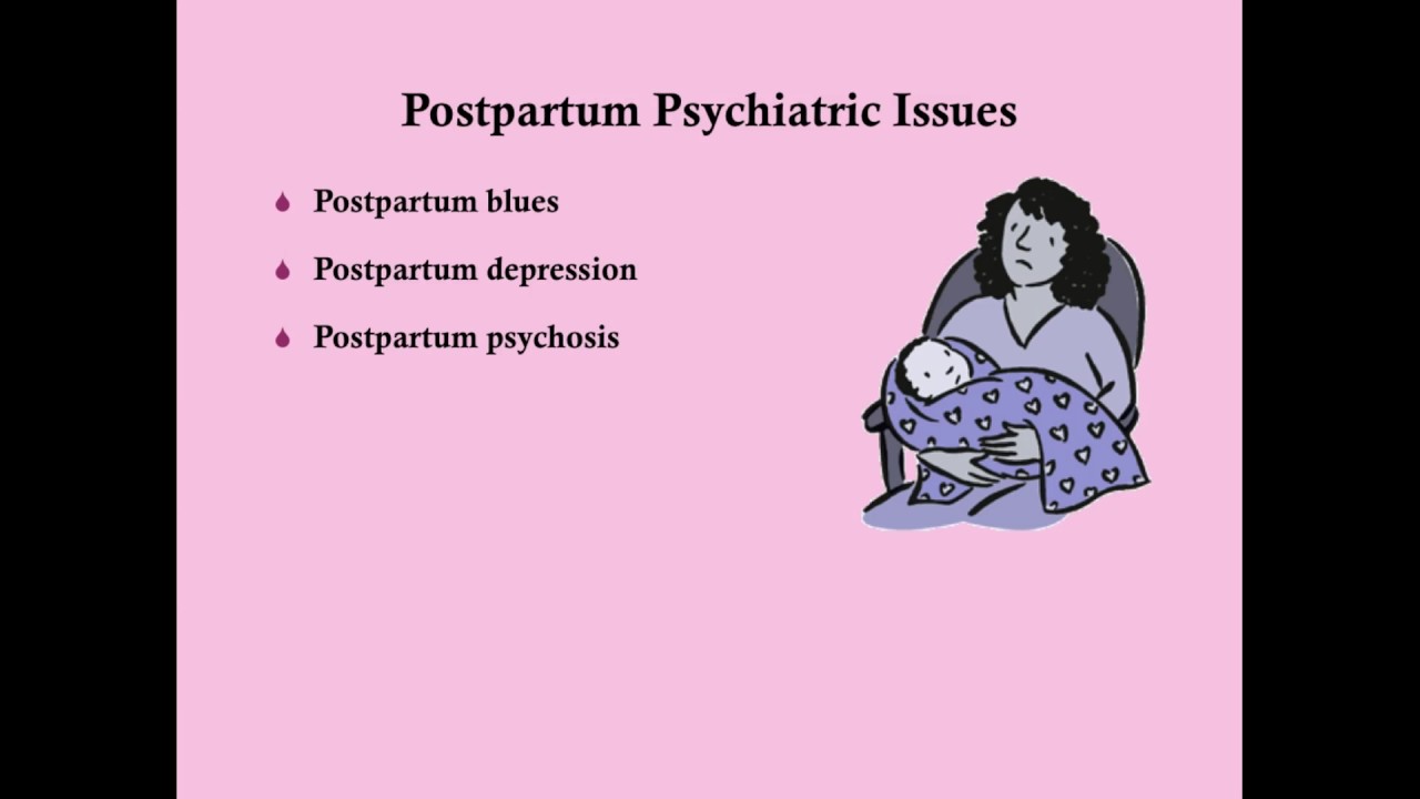 Postpartum Psychiatric Issues - CRASH! Medical Review Series - YouTube